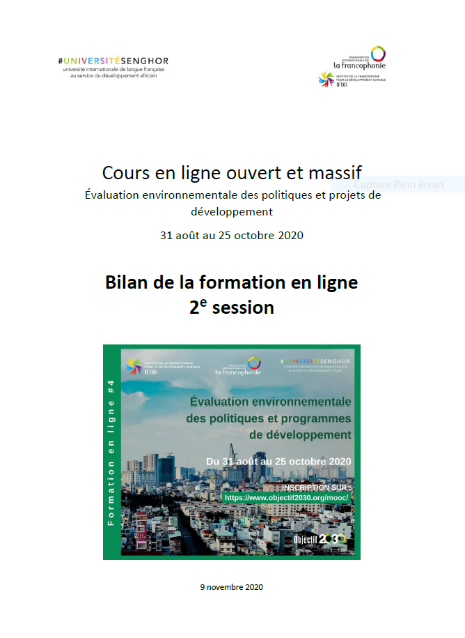 Rapport CLOM Evaluation environnementale 2020 Image 1