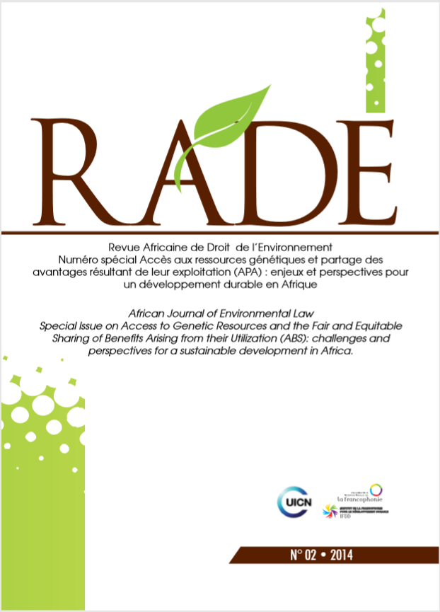 Revue Africaine de Droit de l'Environnement - RADE - No 02 2 ... Image 1